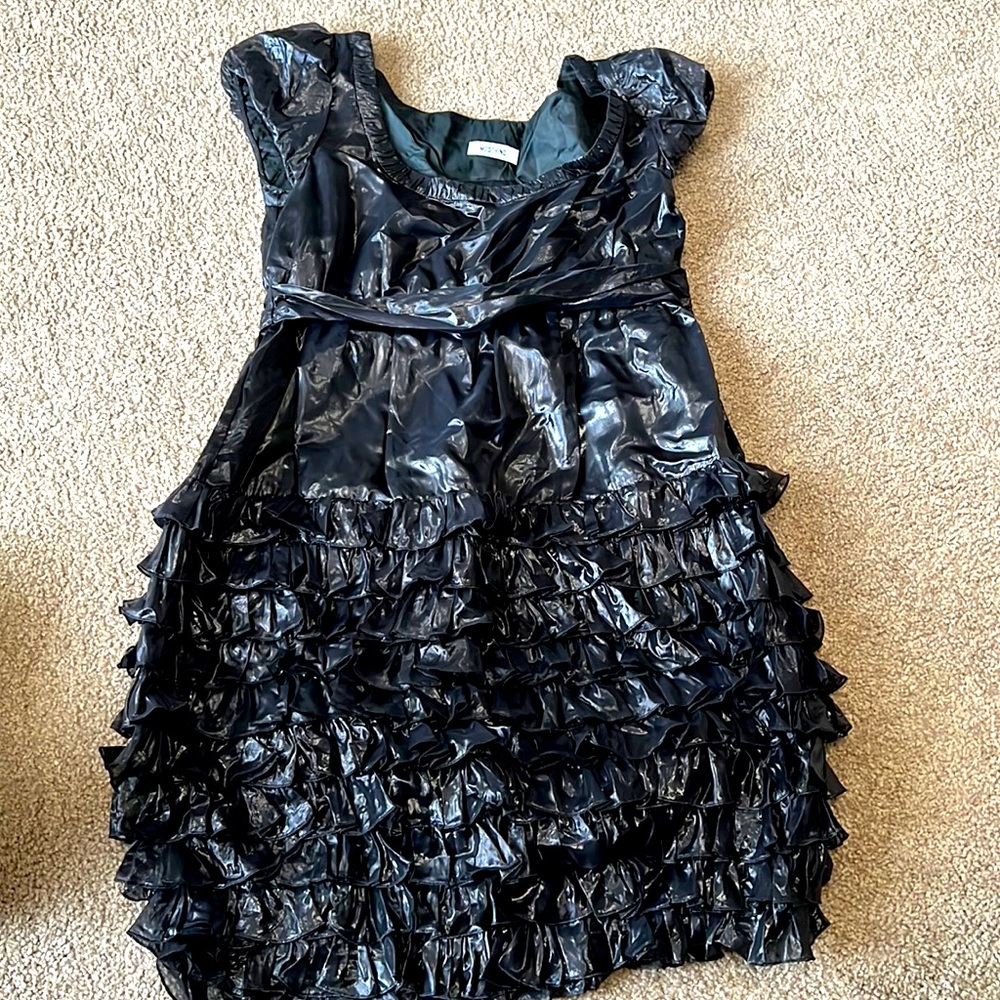 Moschino silk/poly dress.